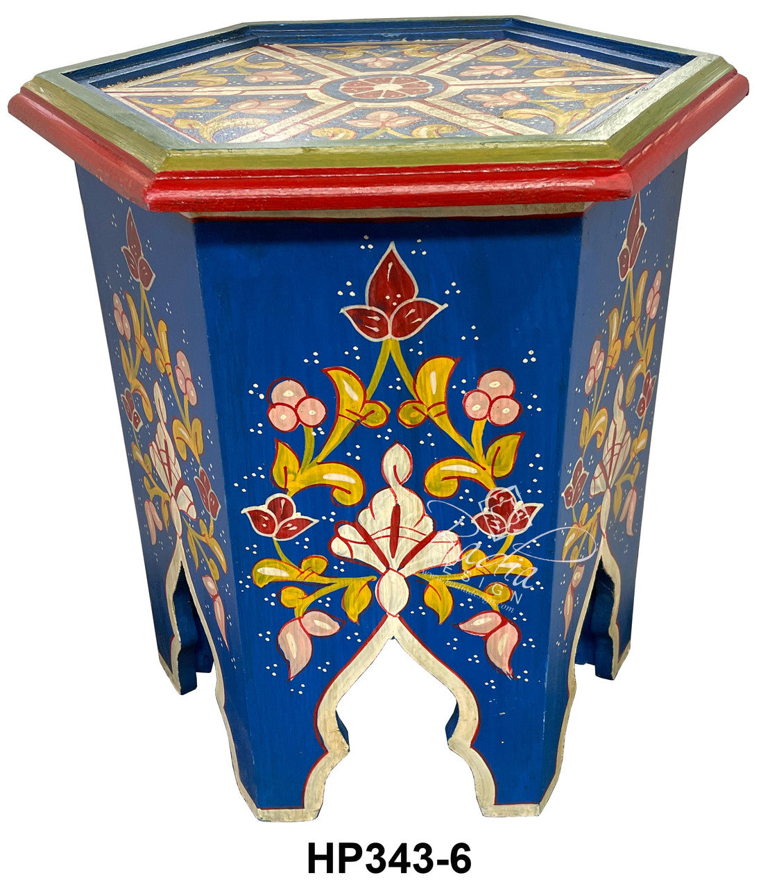 Small Colorful Hand Painted Side Tables