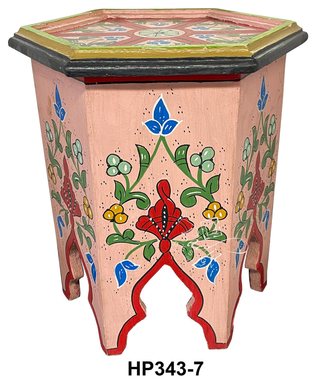 Small Colorful Hand Painted Side Tables