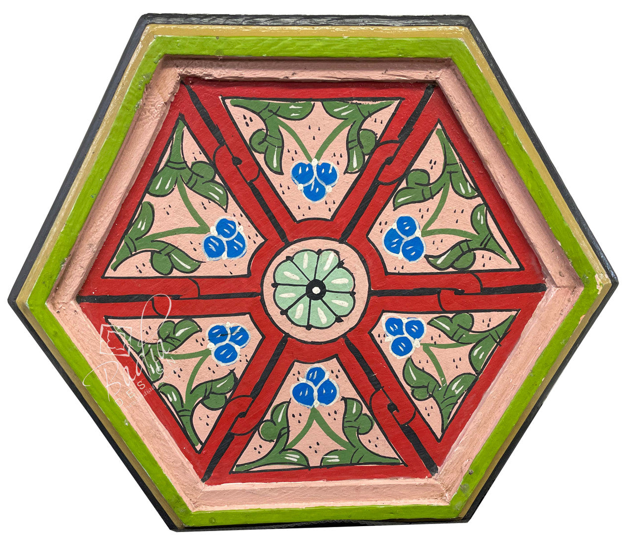 Small Colorful Hand Painted Side Tables