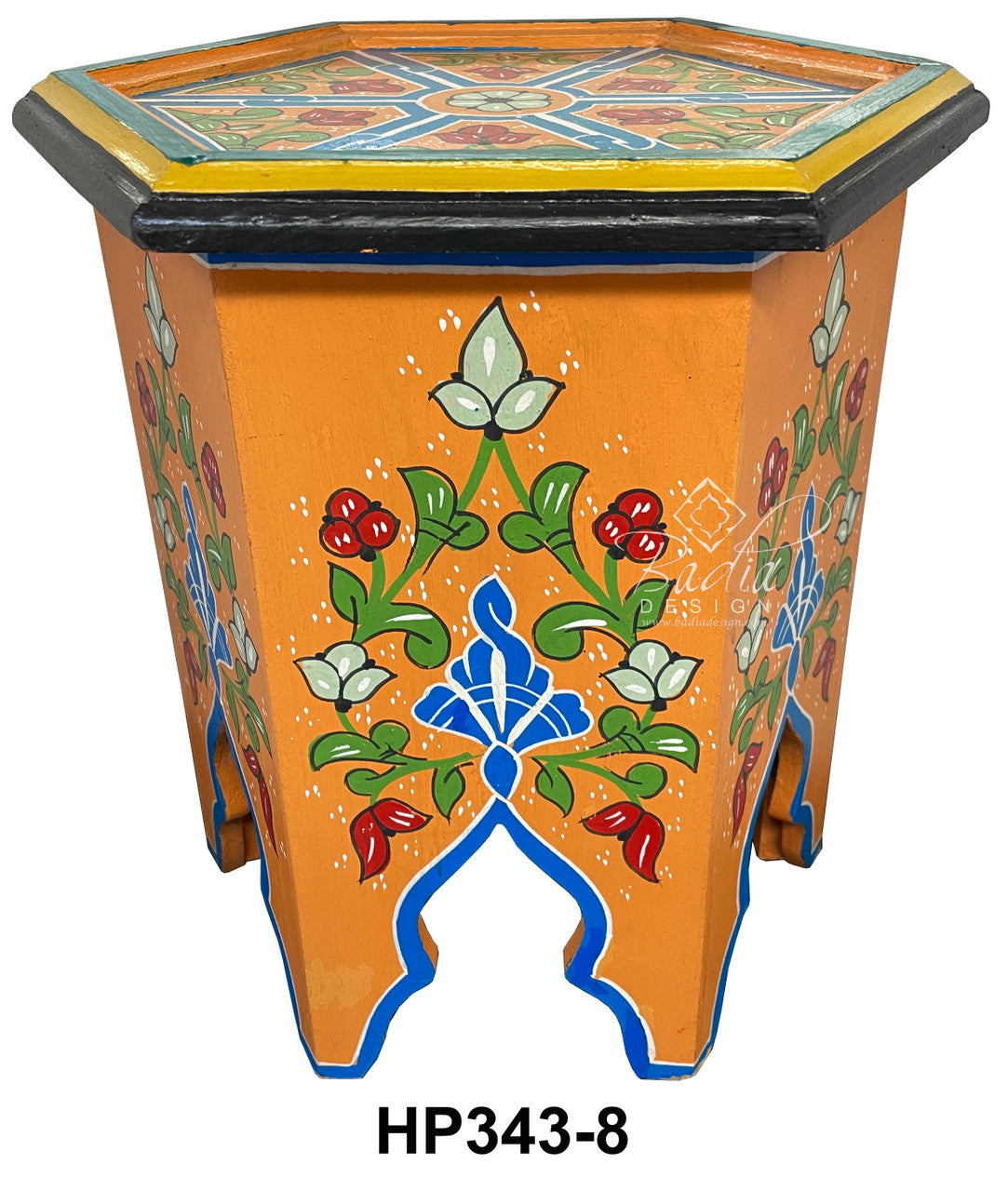 Small Colorful Hand Painted Side Tables