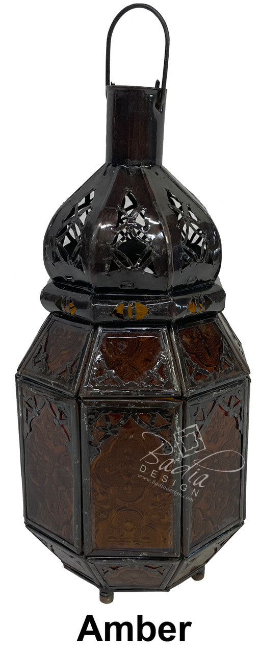 Hanging Multi-Color Glass Lanterns