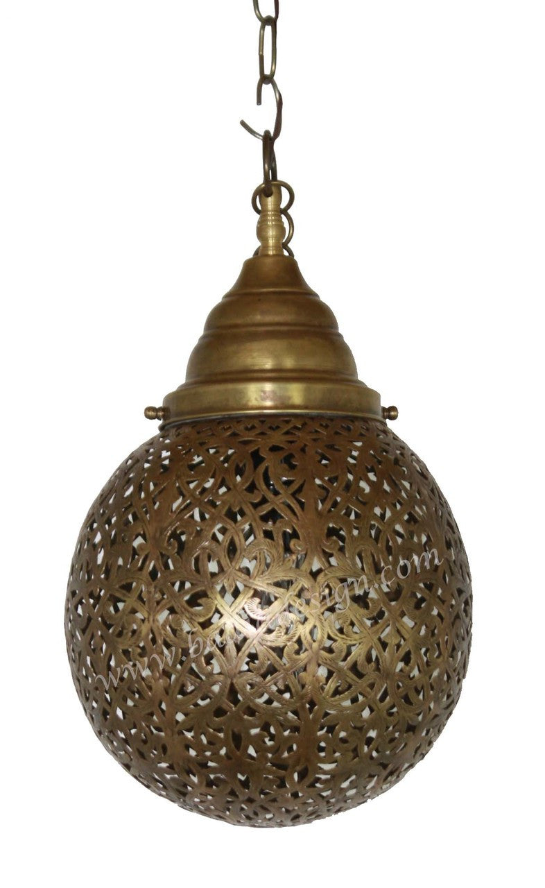 Moroccan Brass Ceiling Light Fixture