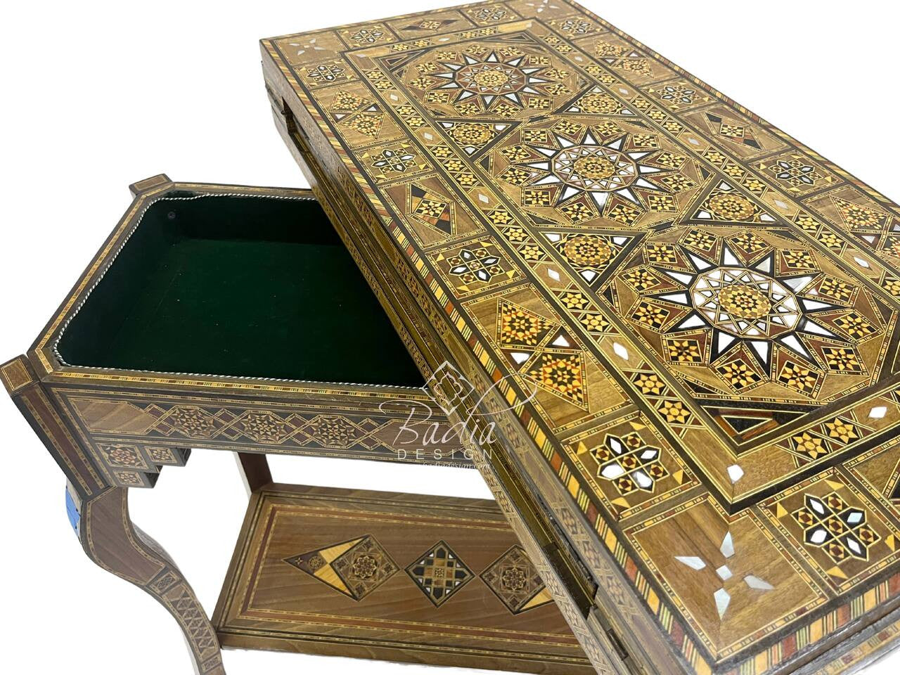 Handcrafted Syrian Design Inlay Gaming Table