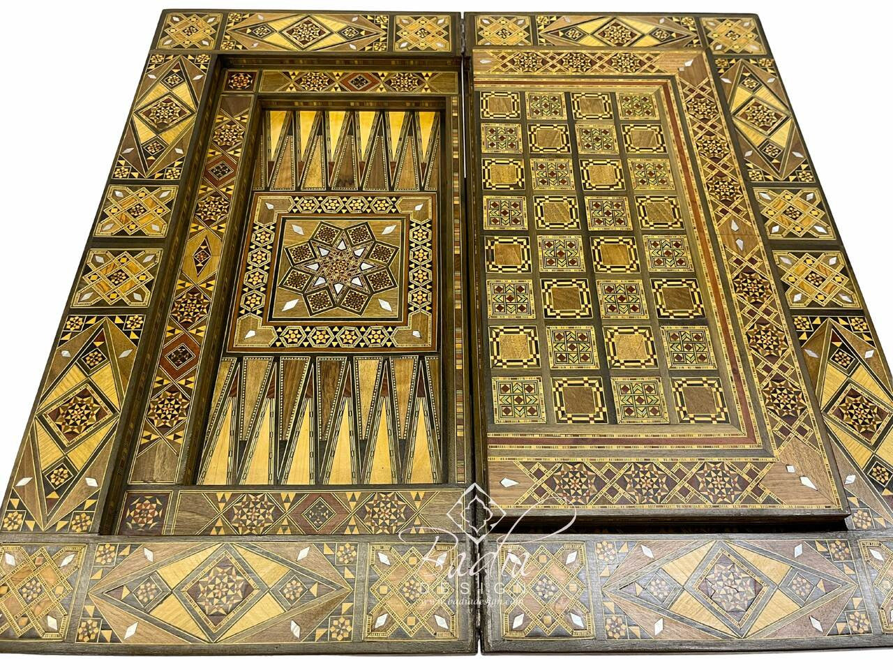 Handcrafted Syrian Design Inlay Gaming Table