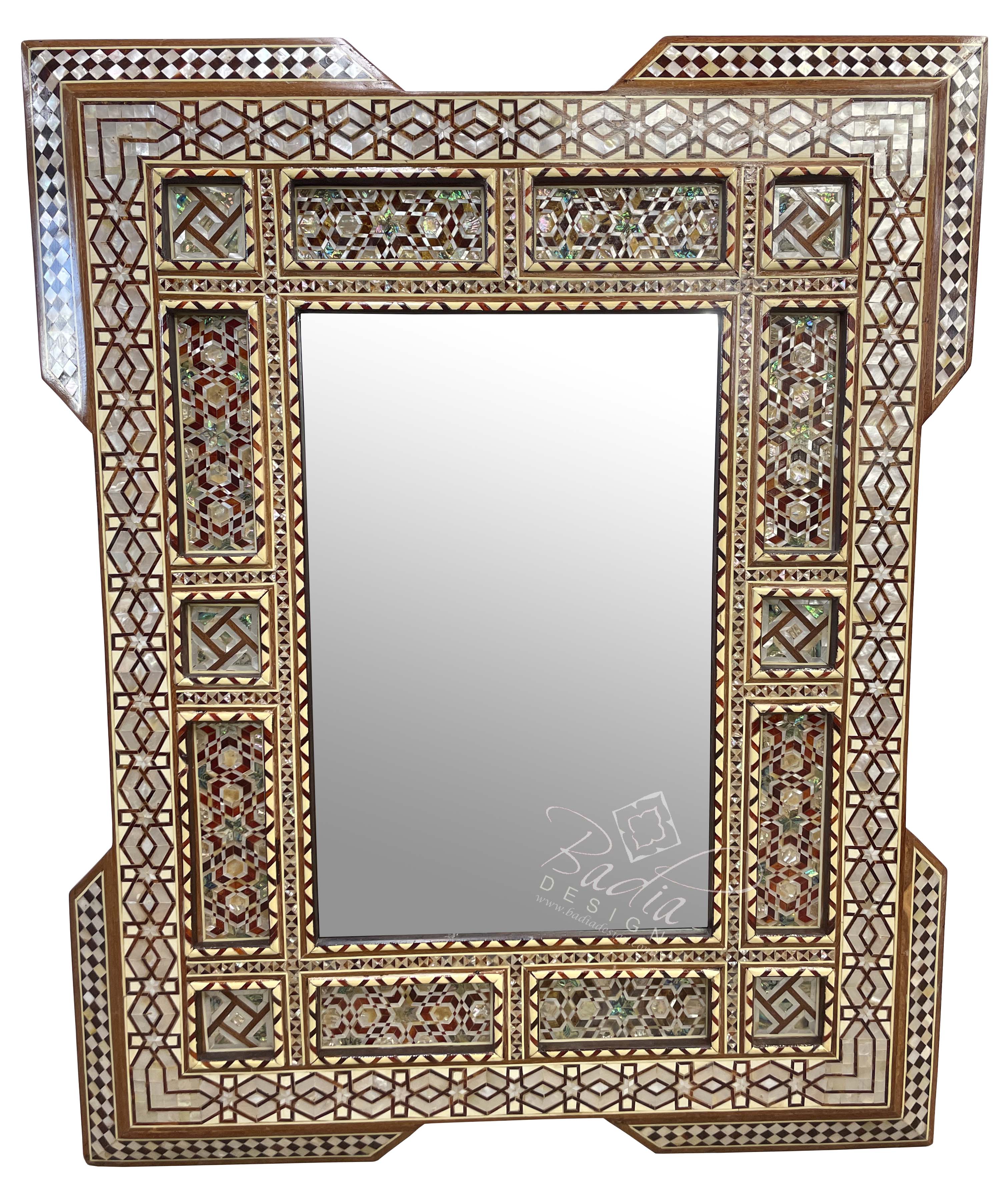 Rectangle Mother of Pearl Inlay Mirror