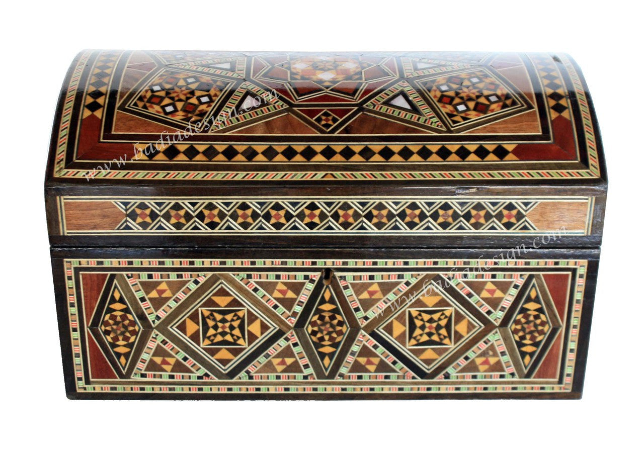 Inlaid Wooden Jewelry Box