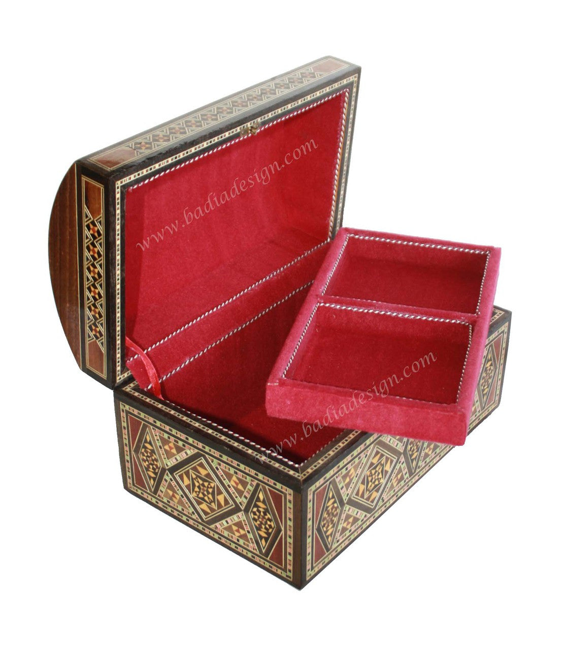Inlaid Wooden Jewelry Box