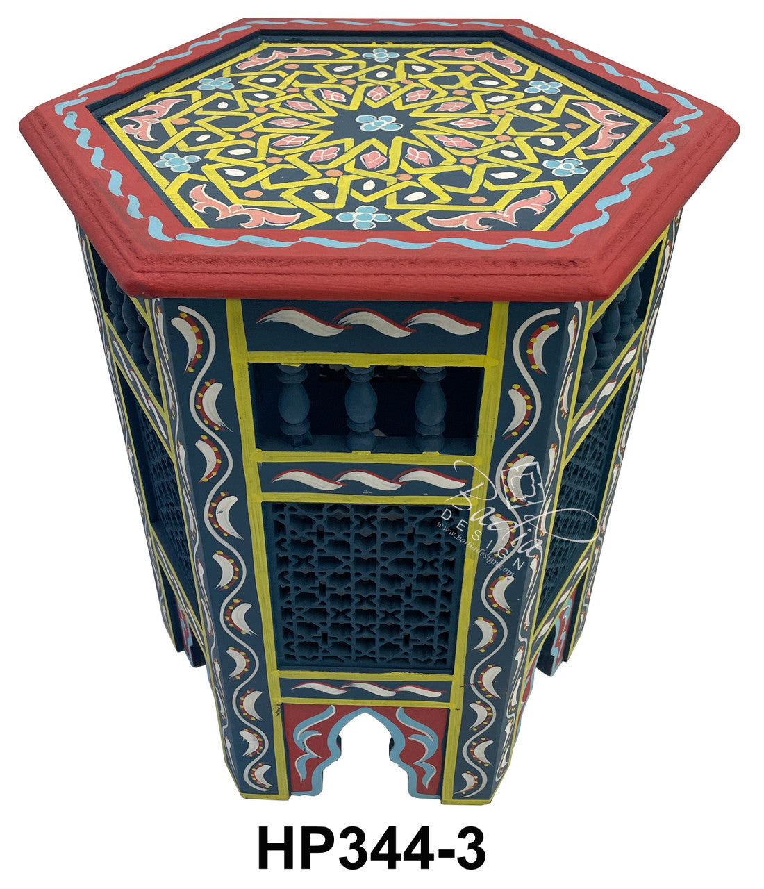 Colorful Hand Painted Side Tables