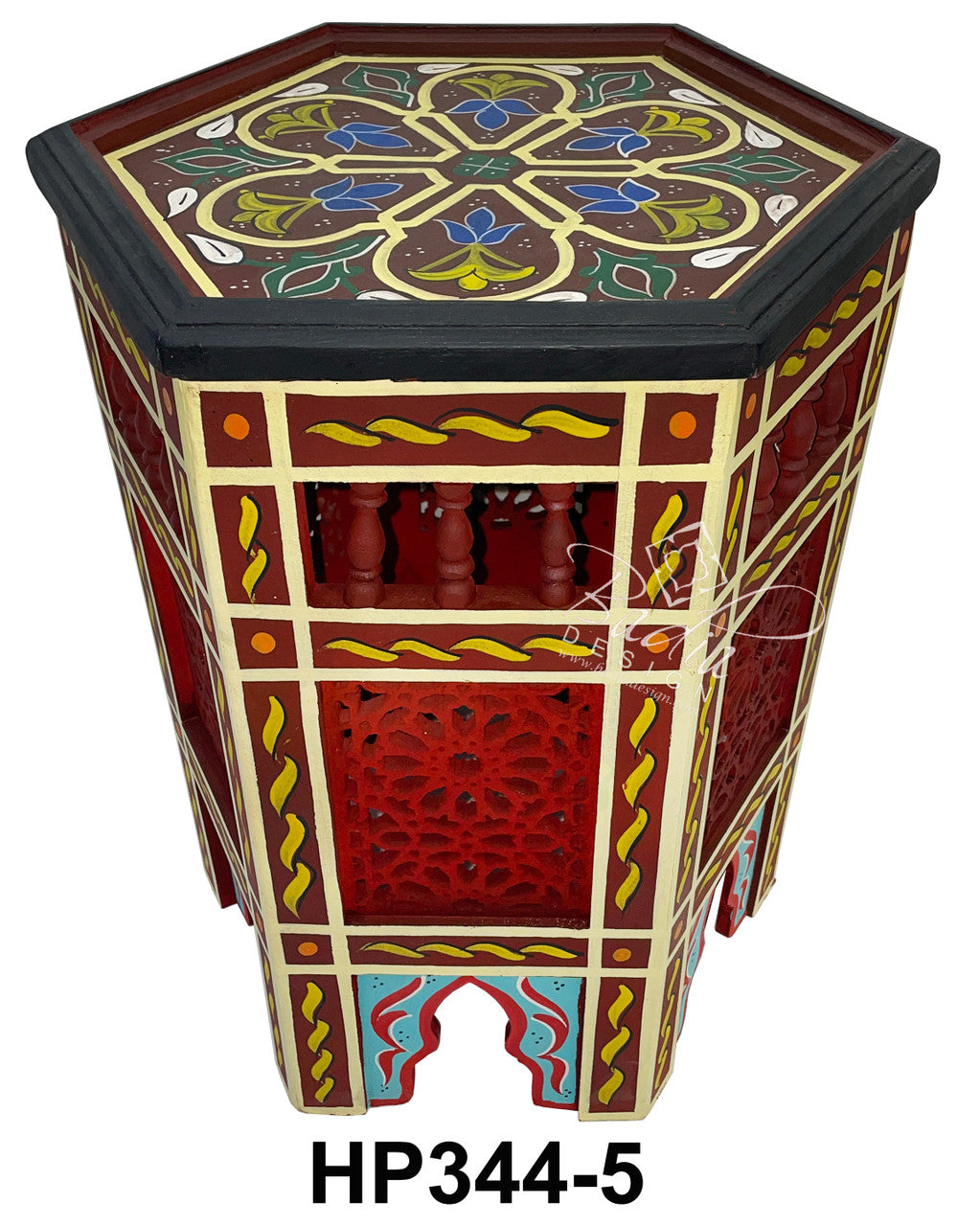 Colorful Hand Painted Side Tables