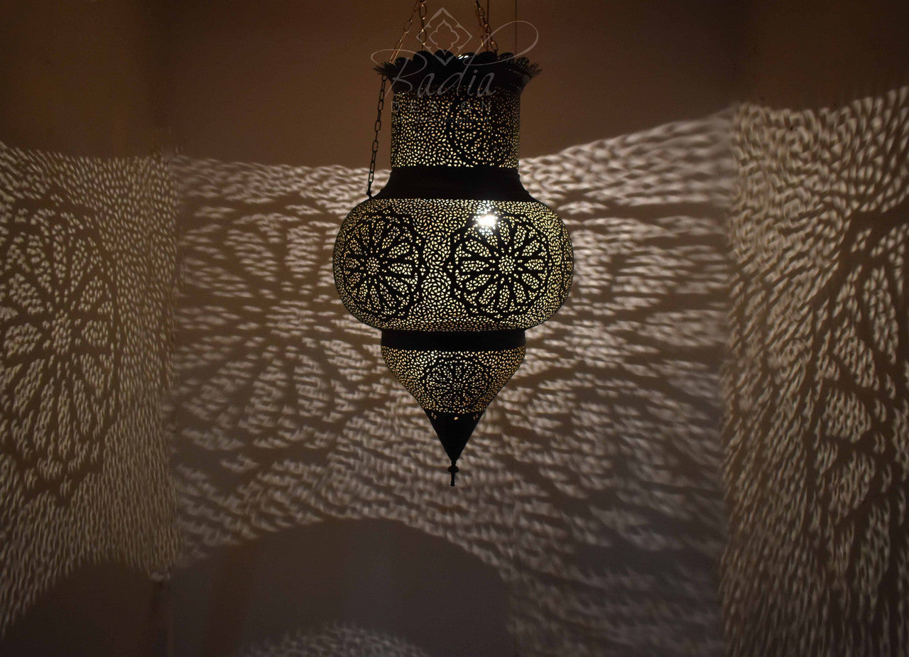 Arabesque Aged Brass Chandelier