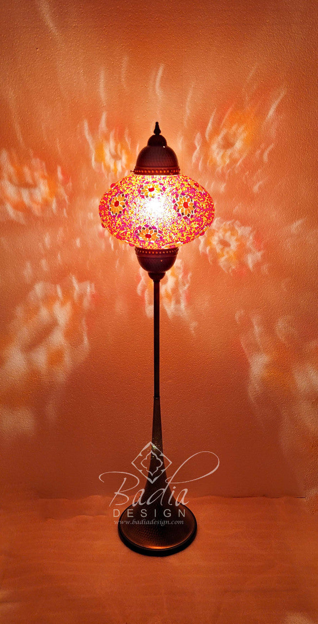 Turkish Mosaic Glass Floor Lamps
