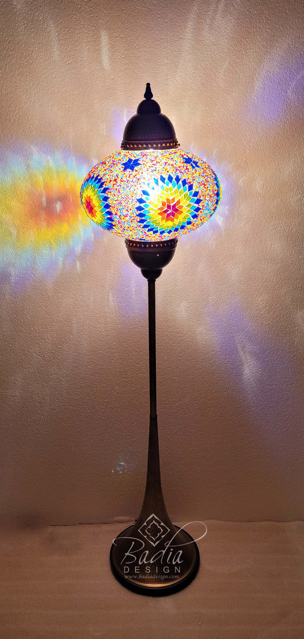 Turkish Mosaic Glass Floor Lamps