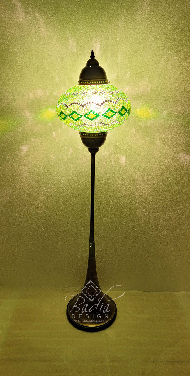 Turkish Mosaic Glass Floor Lamps