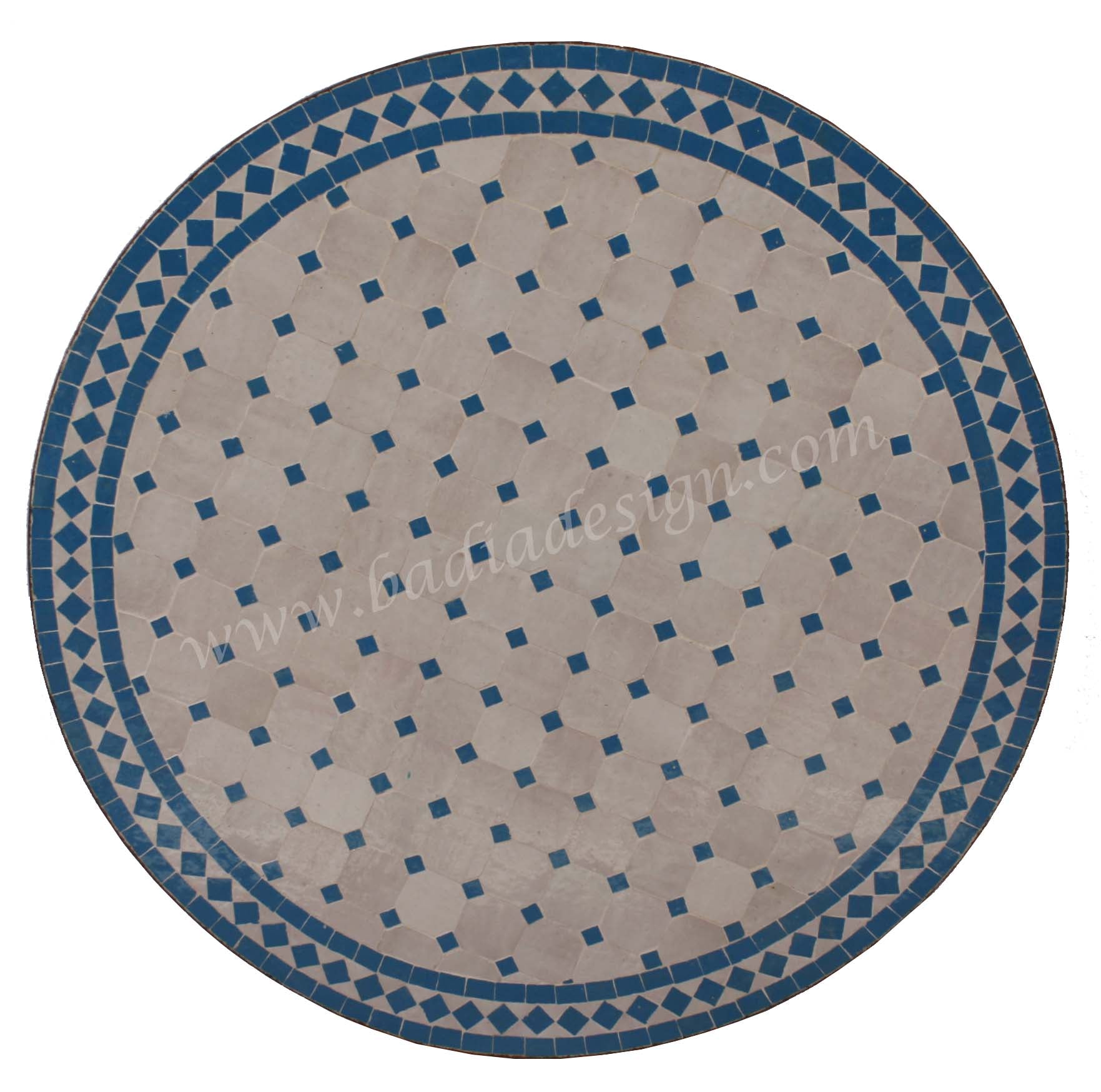32" Round Mosaic Tile Table Top