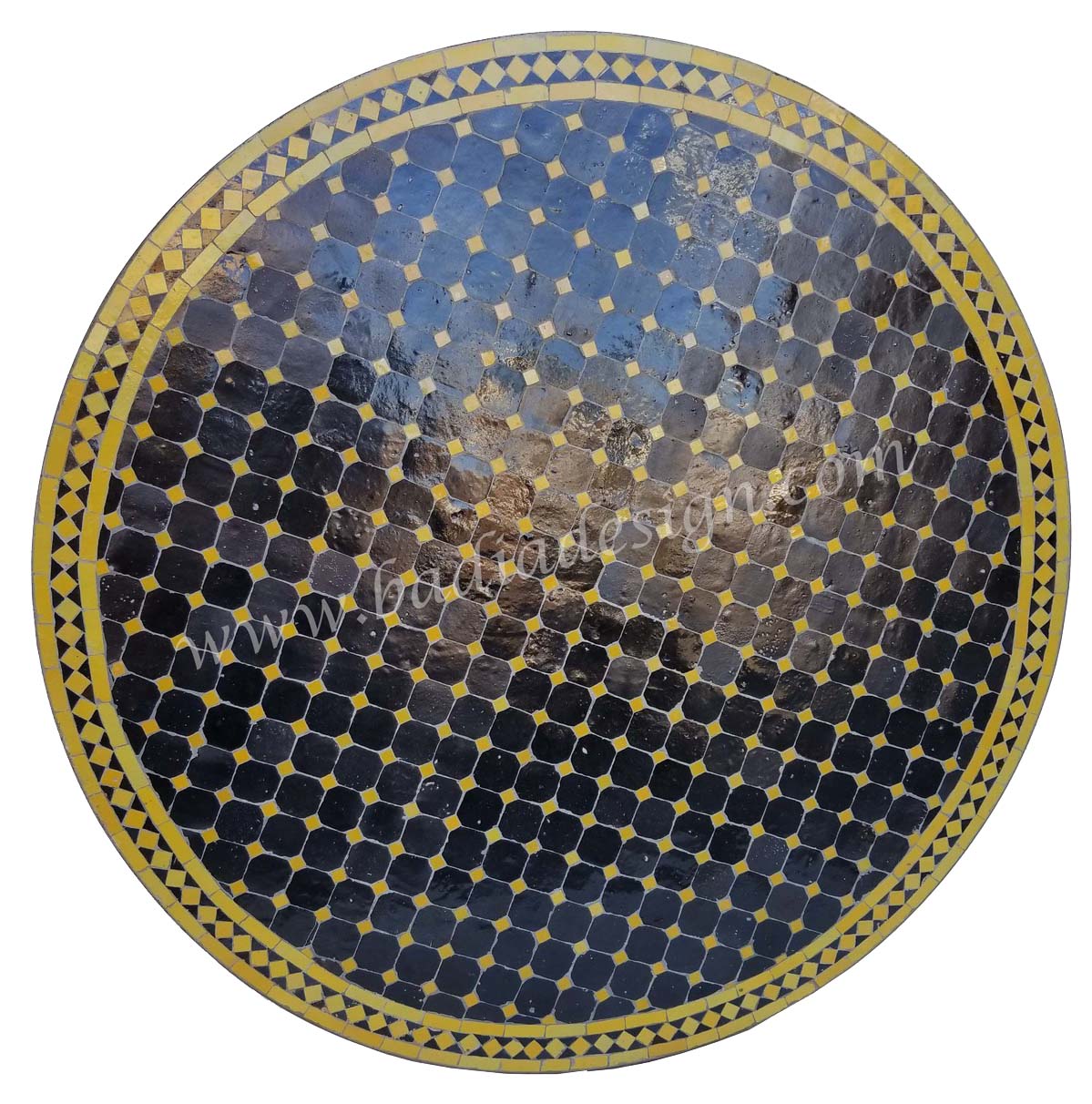 48" Moroccan Mosaic Tile Table Top