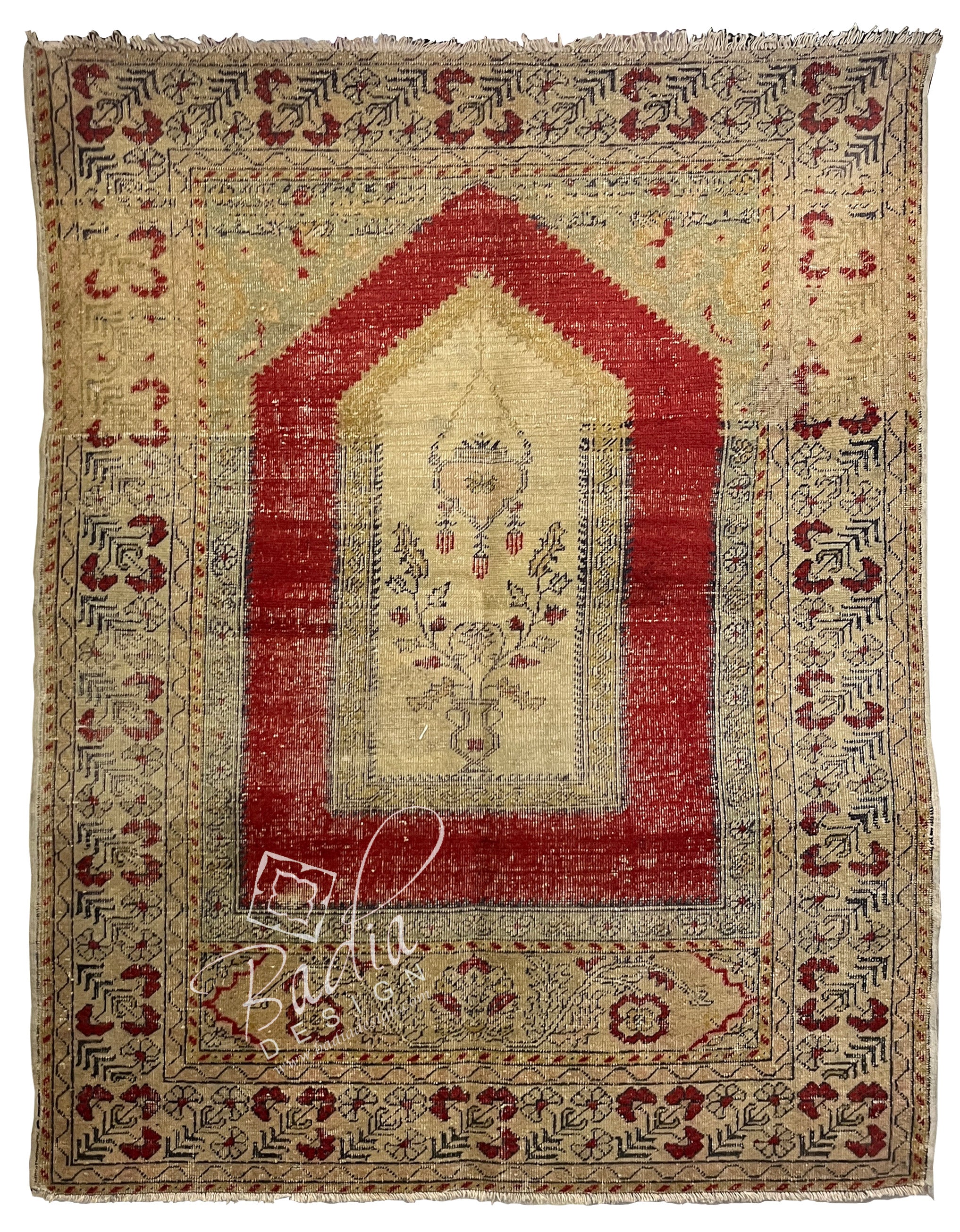 Traditional Colorful Turkish Area Rug