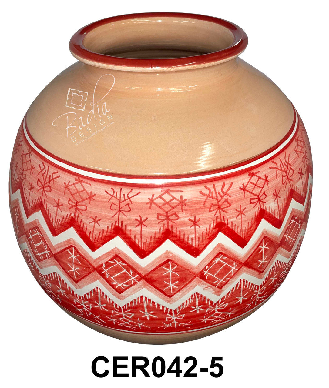 Modern Hand Painted Ceramic Planter