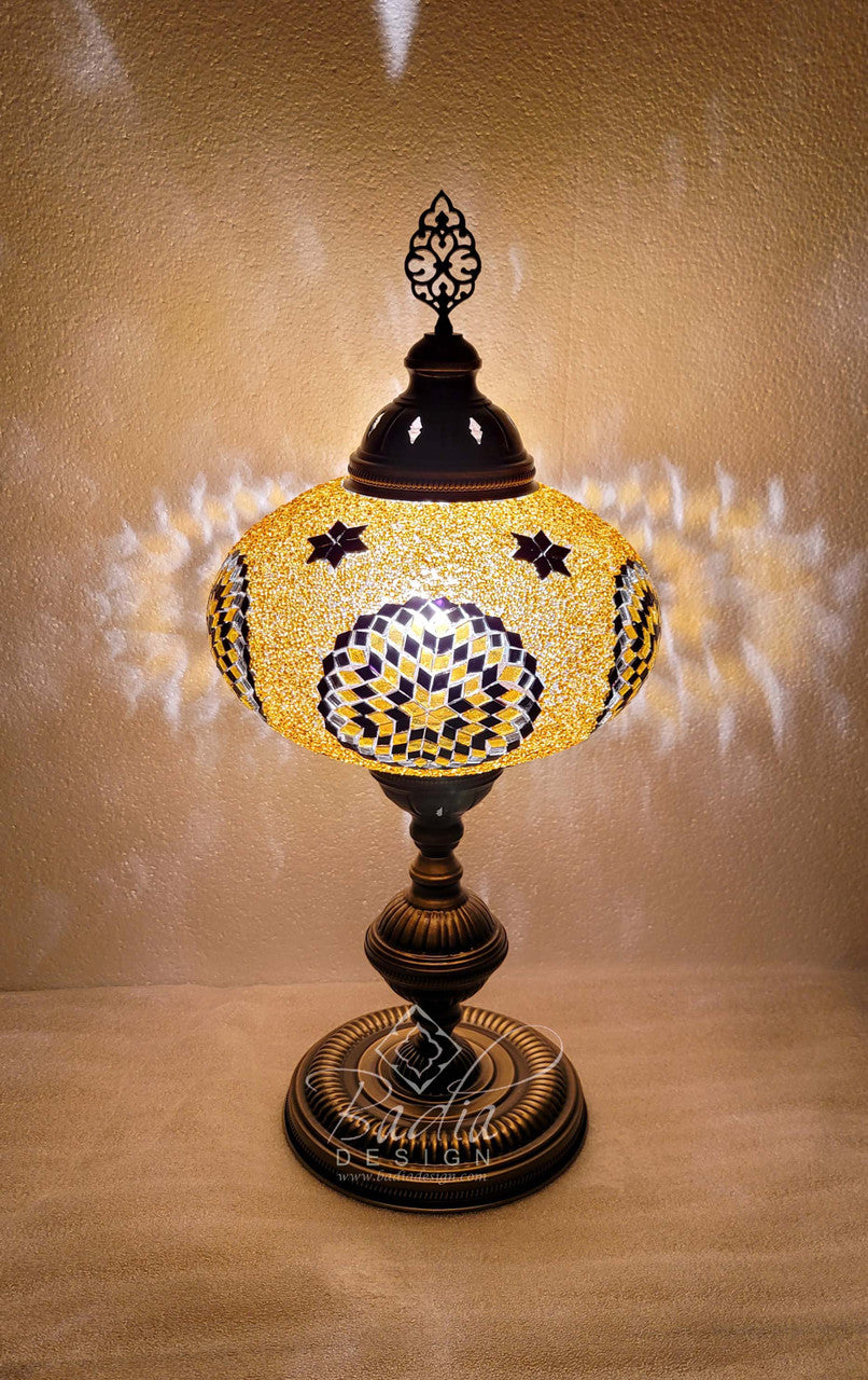 Turkish Mosaic Glass Desktop Lamps