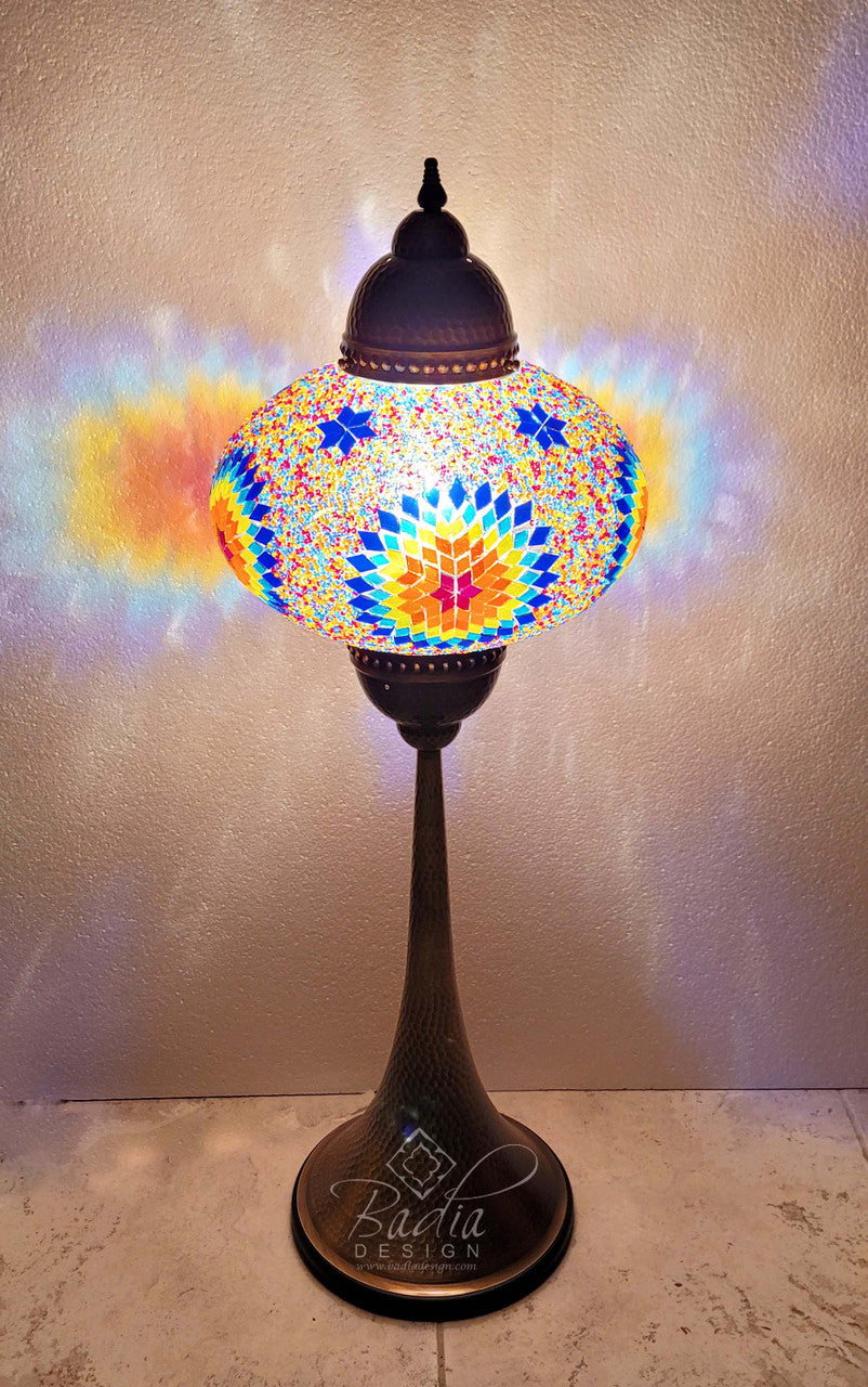 Turkish Mosaic Glass Floor Lamps