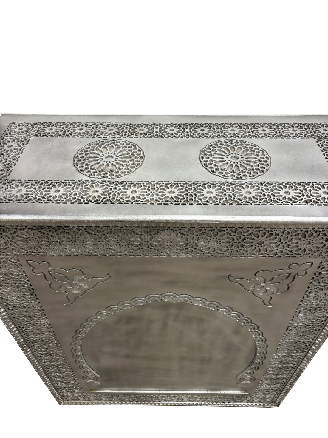 Silver Carved Cedar Wood Bar