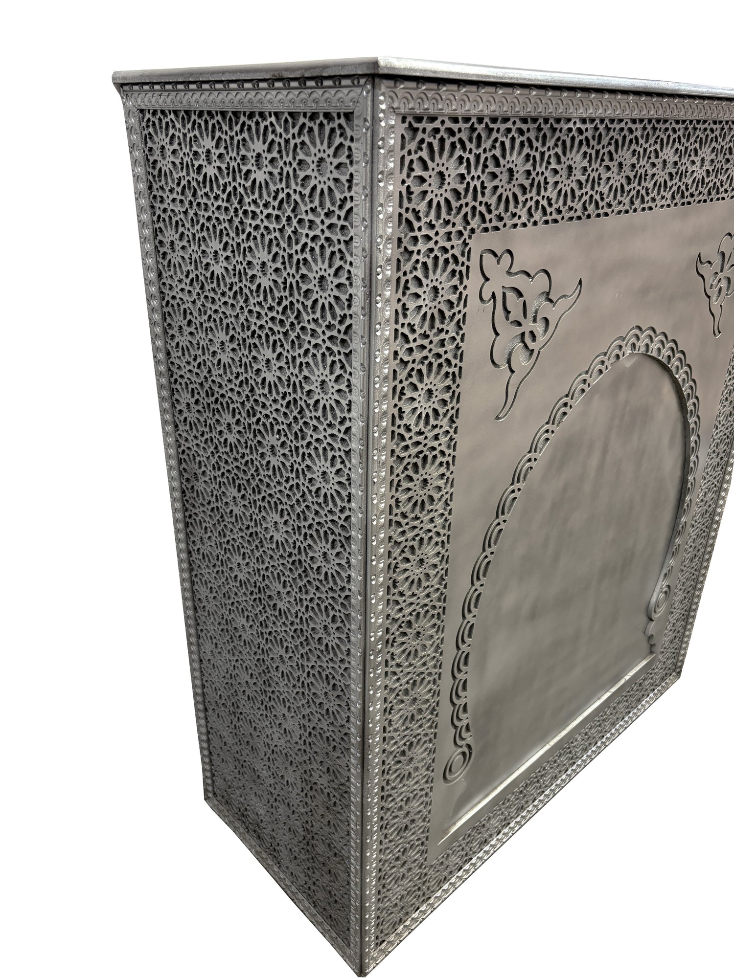 Silver Carved Cedar Wood Bar