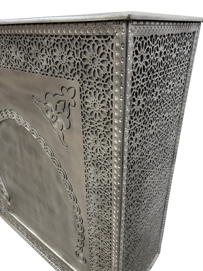 Silver Carved Cedar Wood Bar