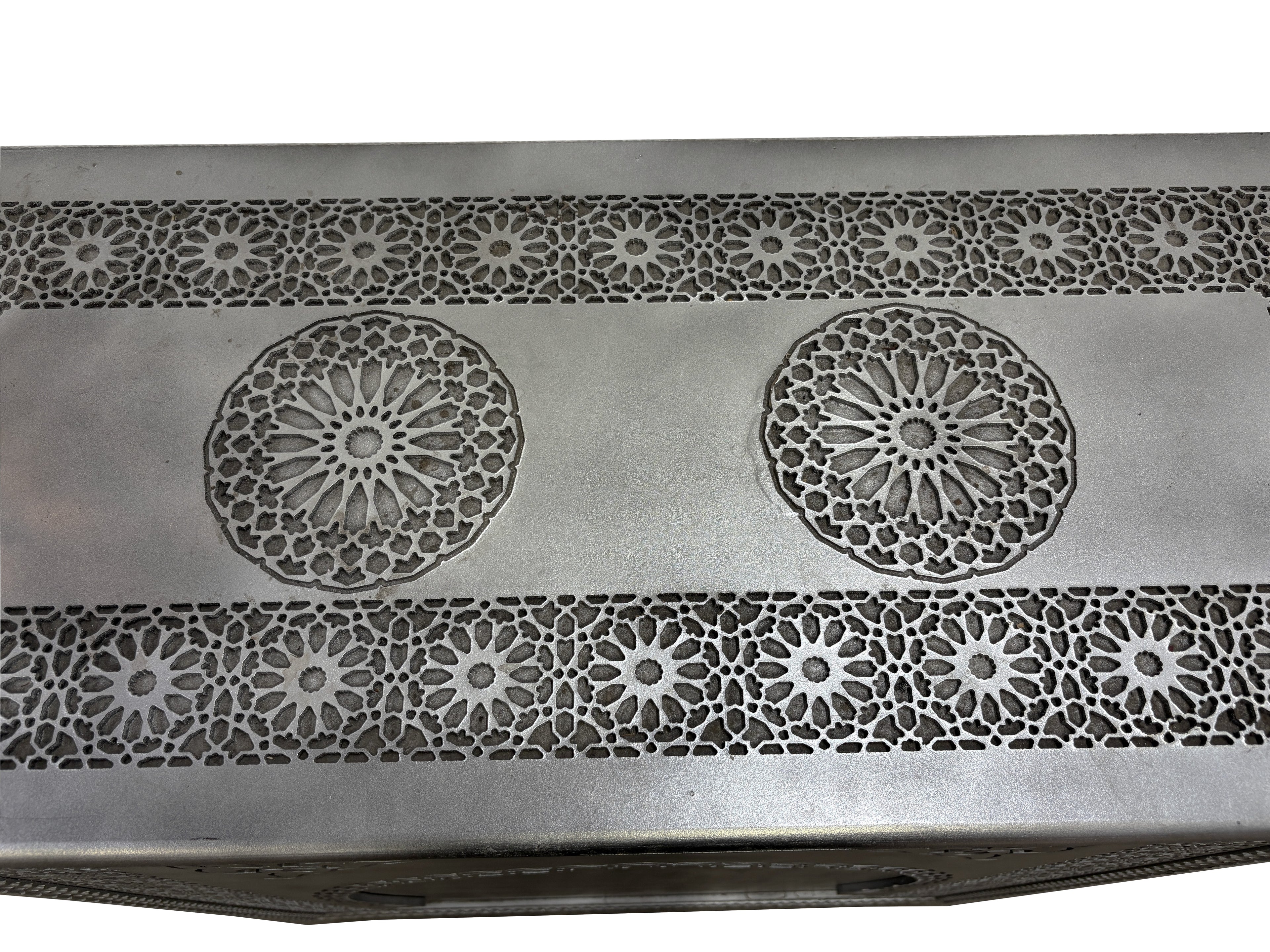 Silver Carved Cedar Wood Bar