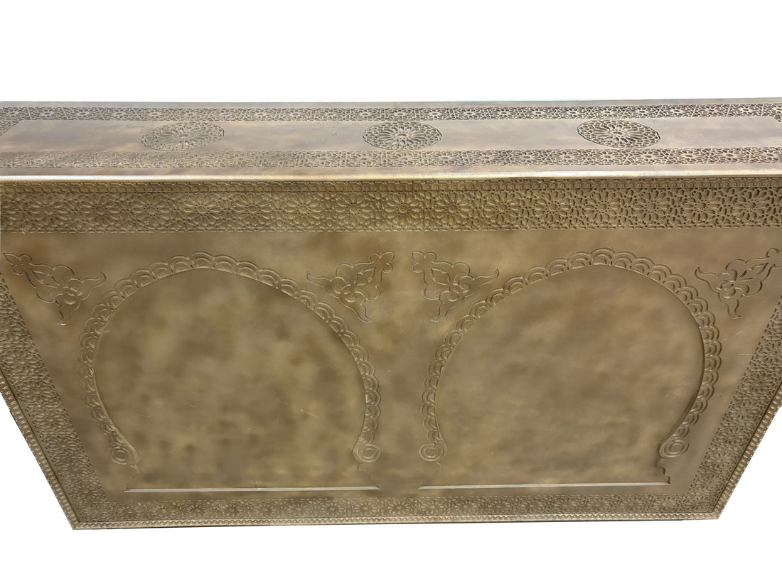 Gold Carved Cedar Wood Bar