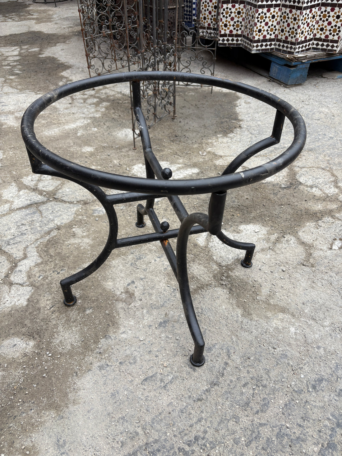 Wrought Iron Table Base 
