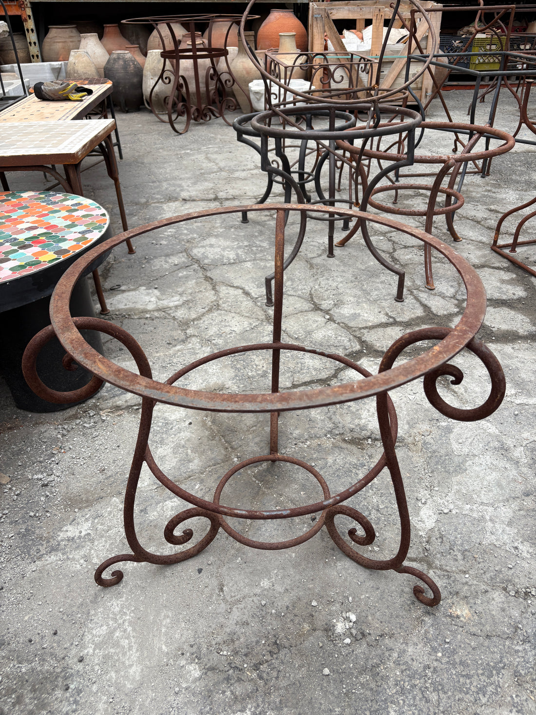 Wrought Iron Table Base 
