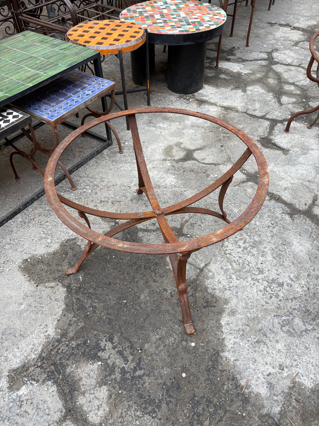Wrought Iron Table Base 