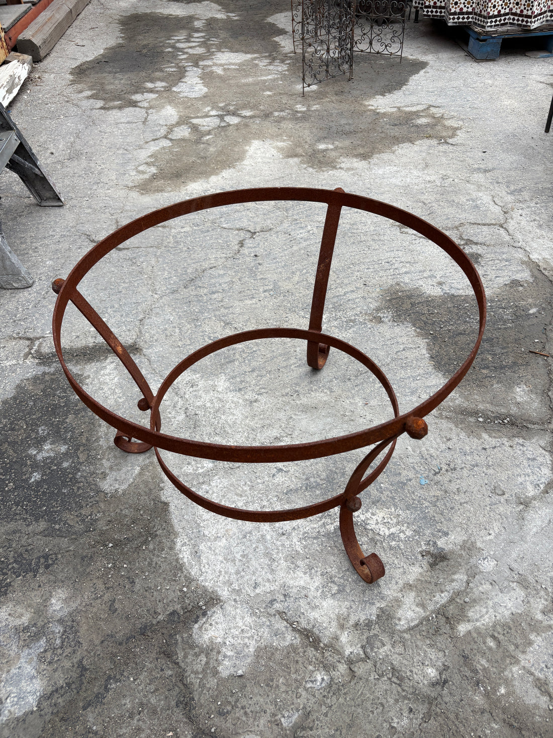 Wrought Iron Table Base 