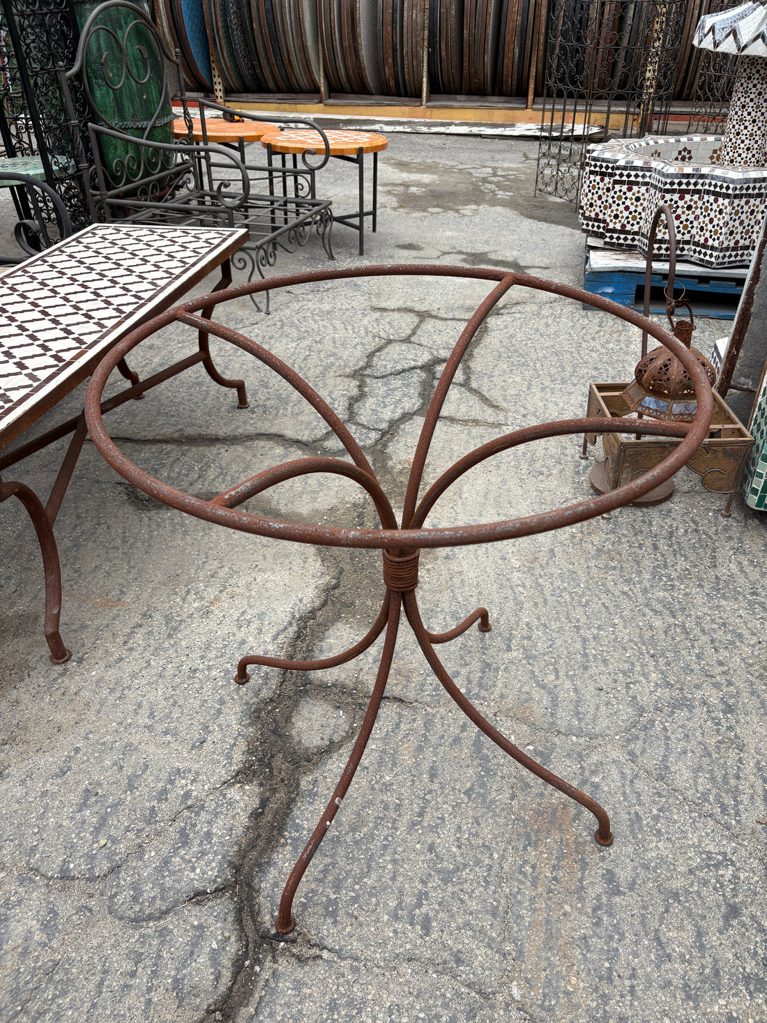 Wrought Iron Table Base 
