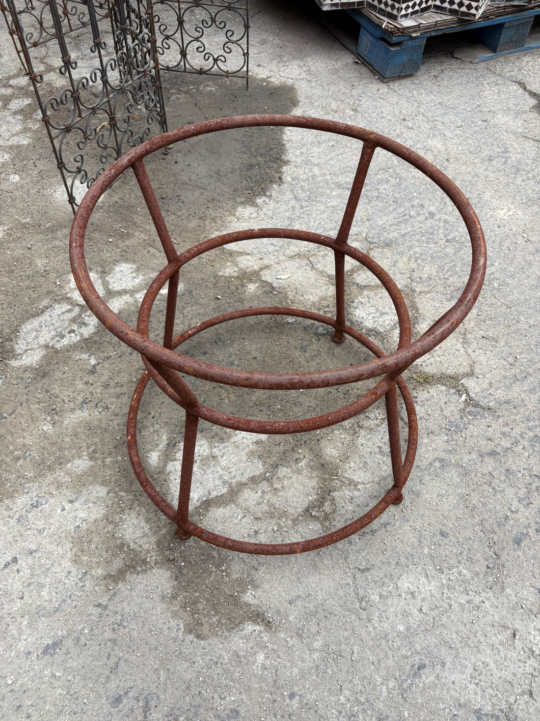Wrought Iron Table Base 