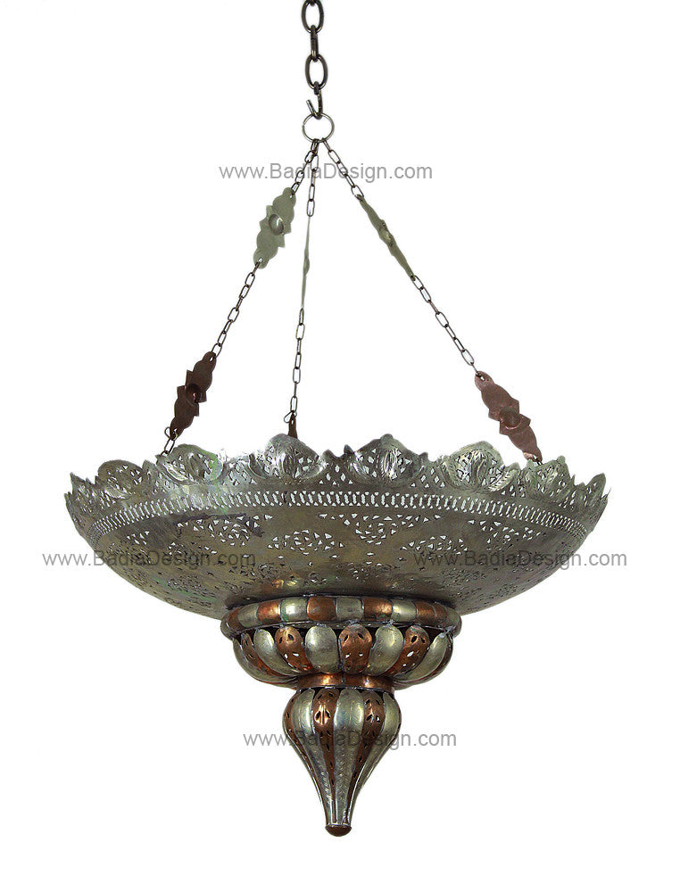 Silver and Bronze Color Chandelier