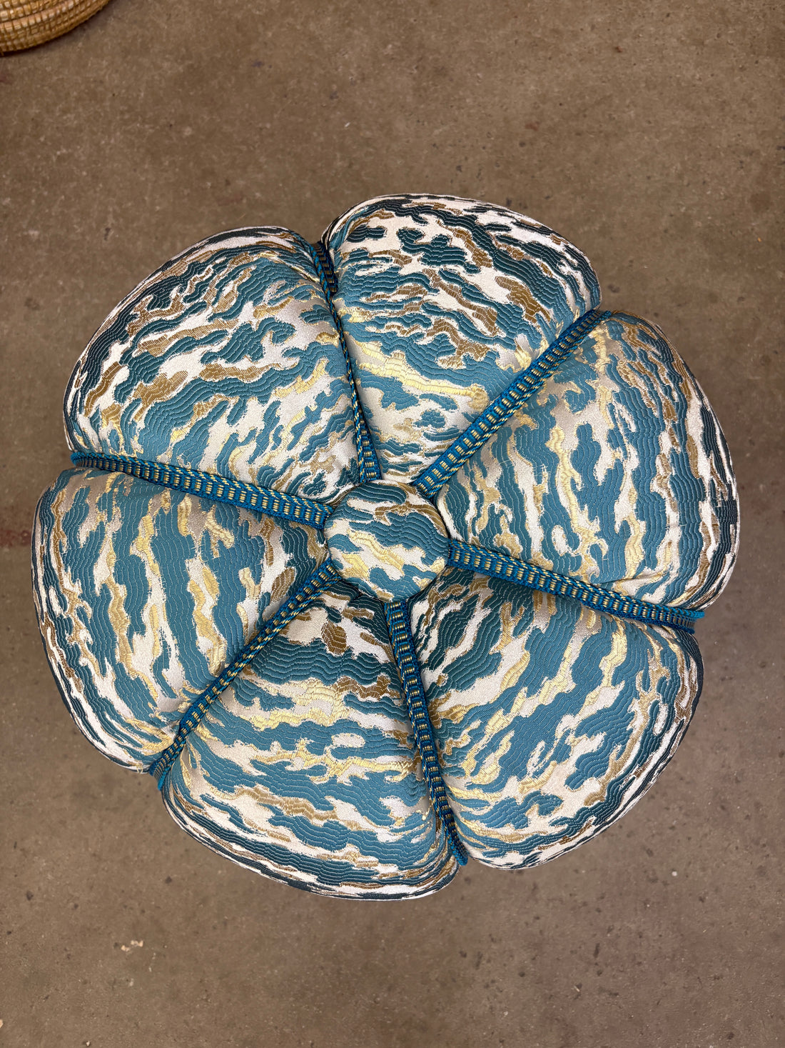 Moroccan Stuffed Fabric Pouf