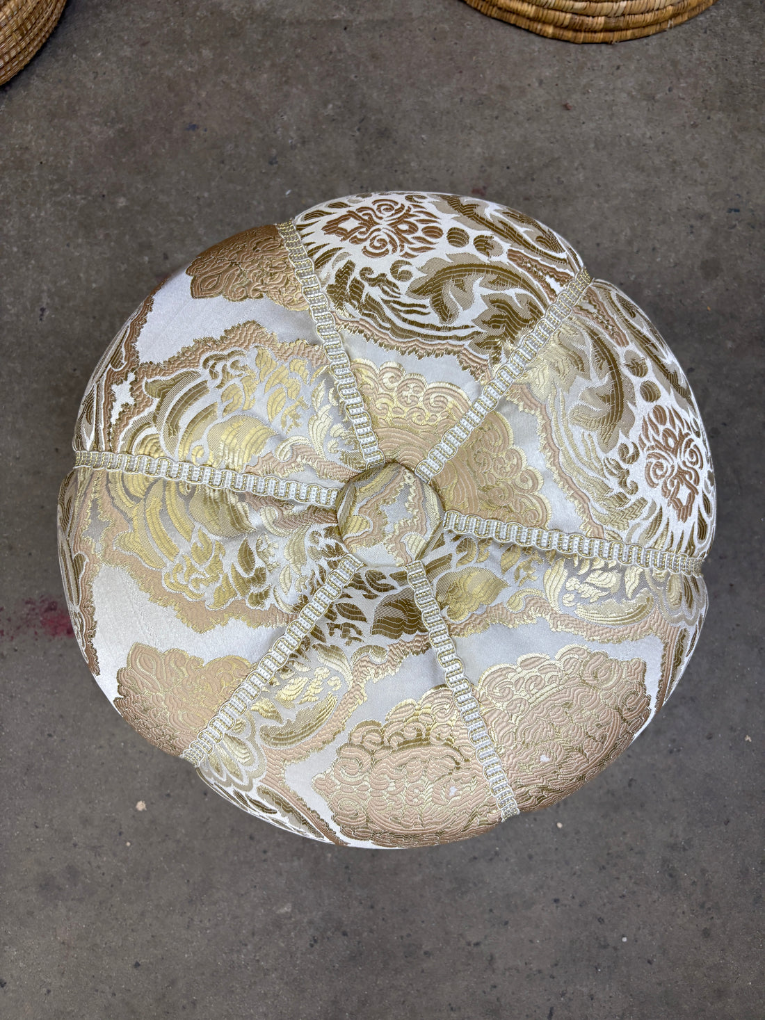 Moroccan Stuffed Fabric Pouf