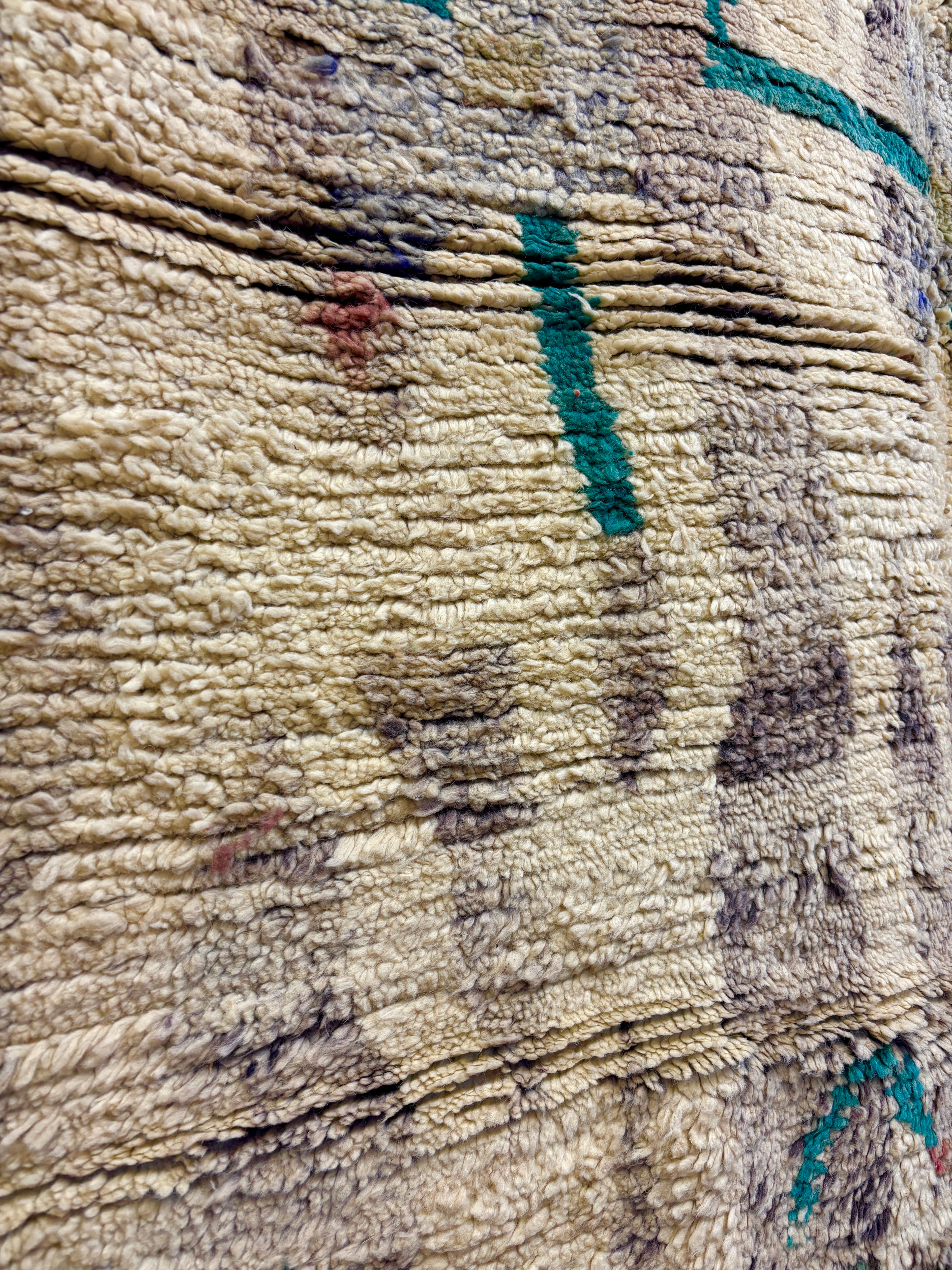 Handwoven Beige Tribal Rug