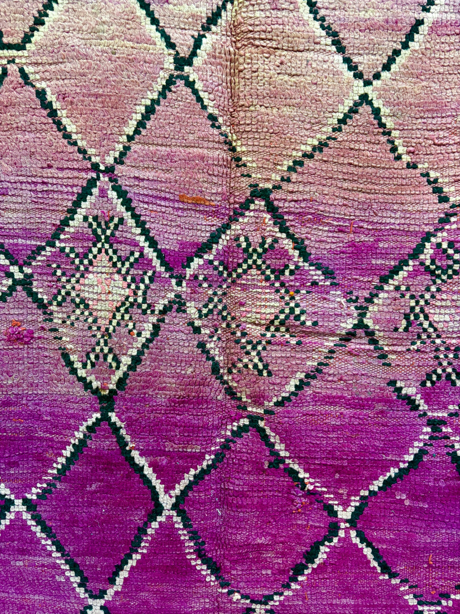 Vintage Handwoven Moroccan Boujaad Berber Rug