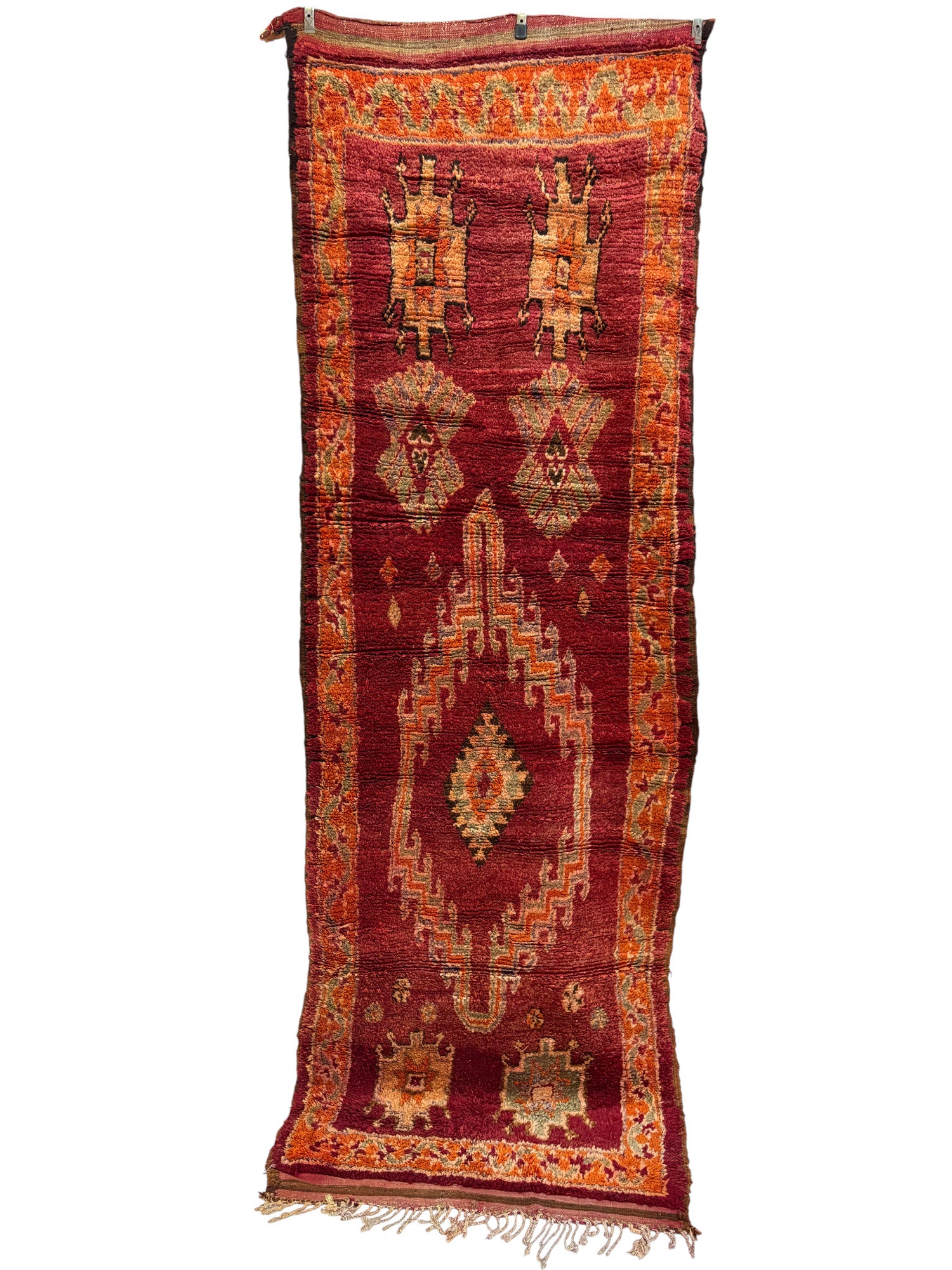 Vintage Moroccan Taznakht Runner Rug