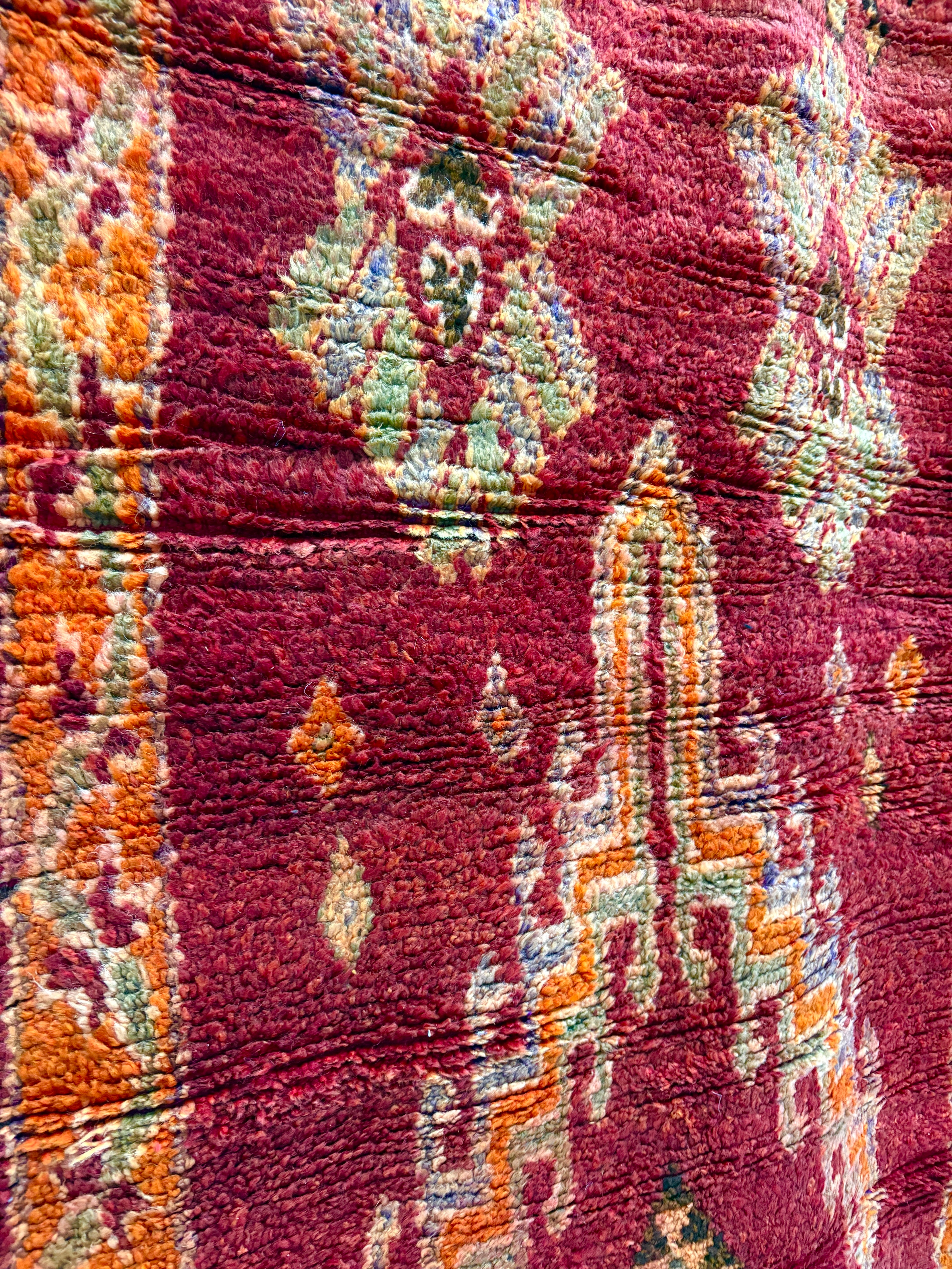 Vintage Moroccan Taznakht Runner Rug