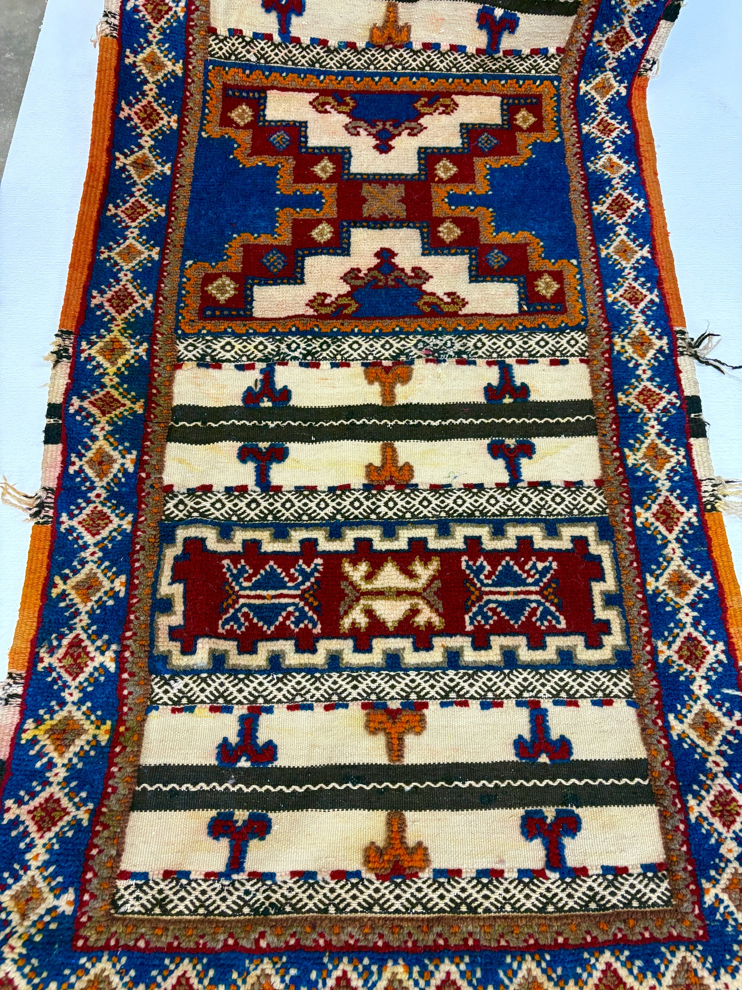 Moroccan Glaoui Runner Tribal Handwoven Wool