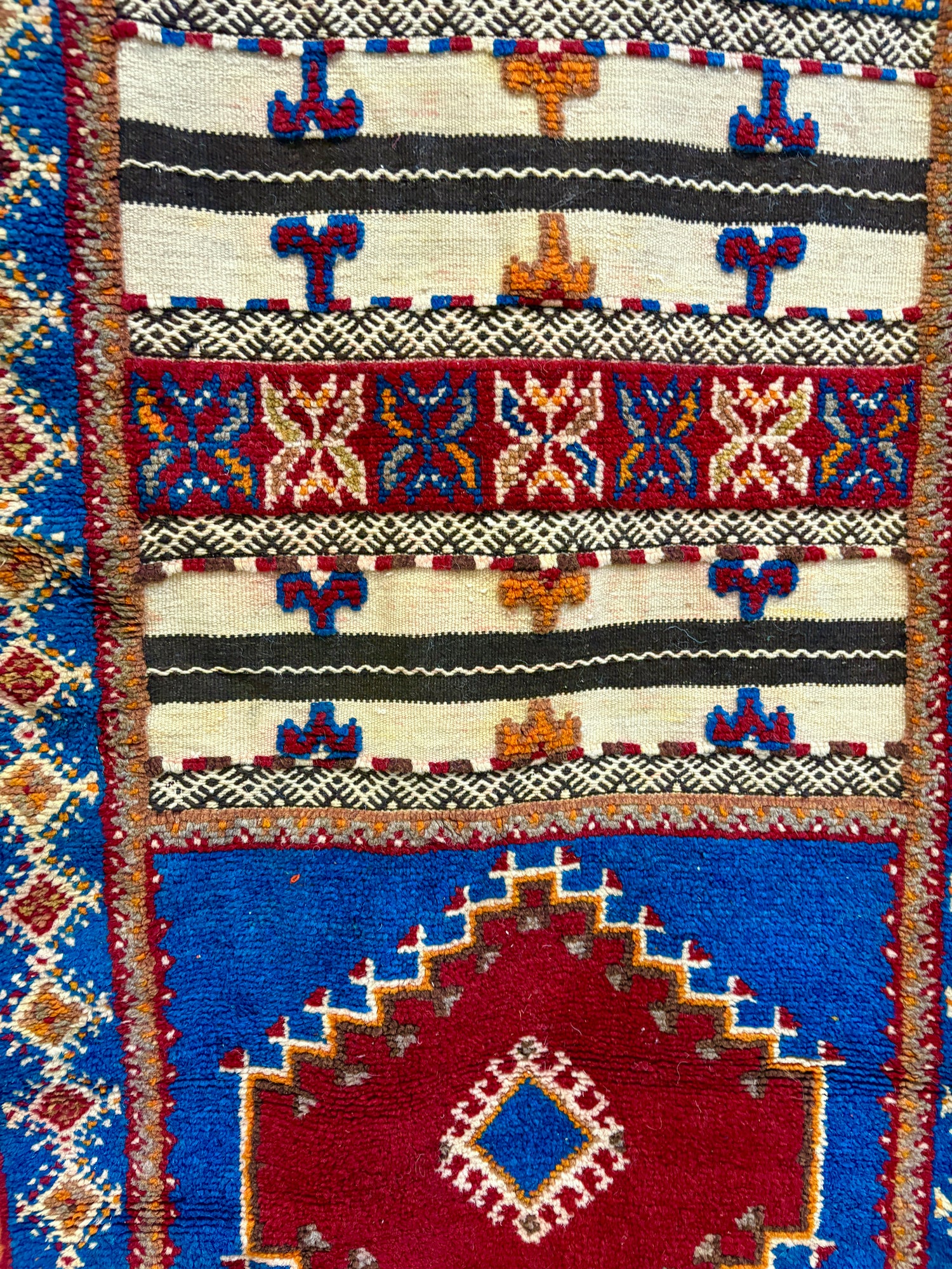 Moroccan Glaoui Runner Tribal Handwoven Wool