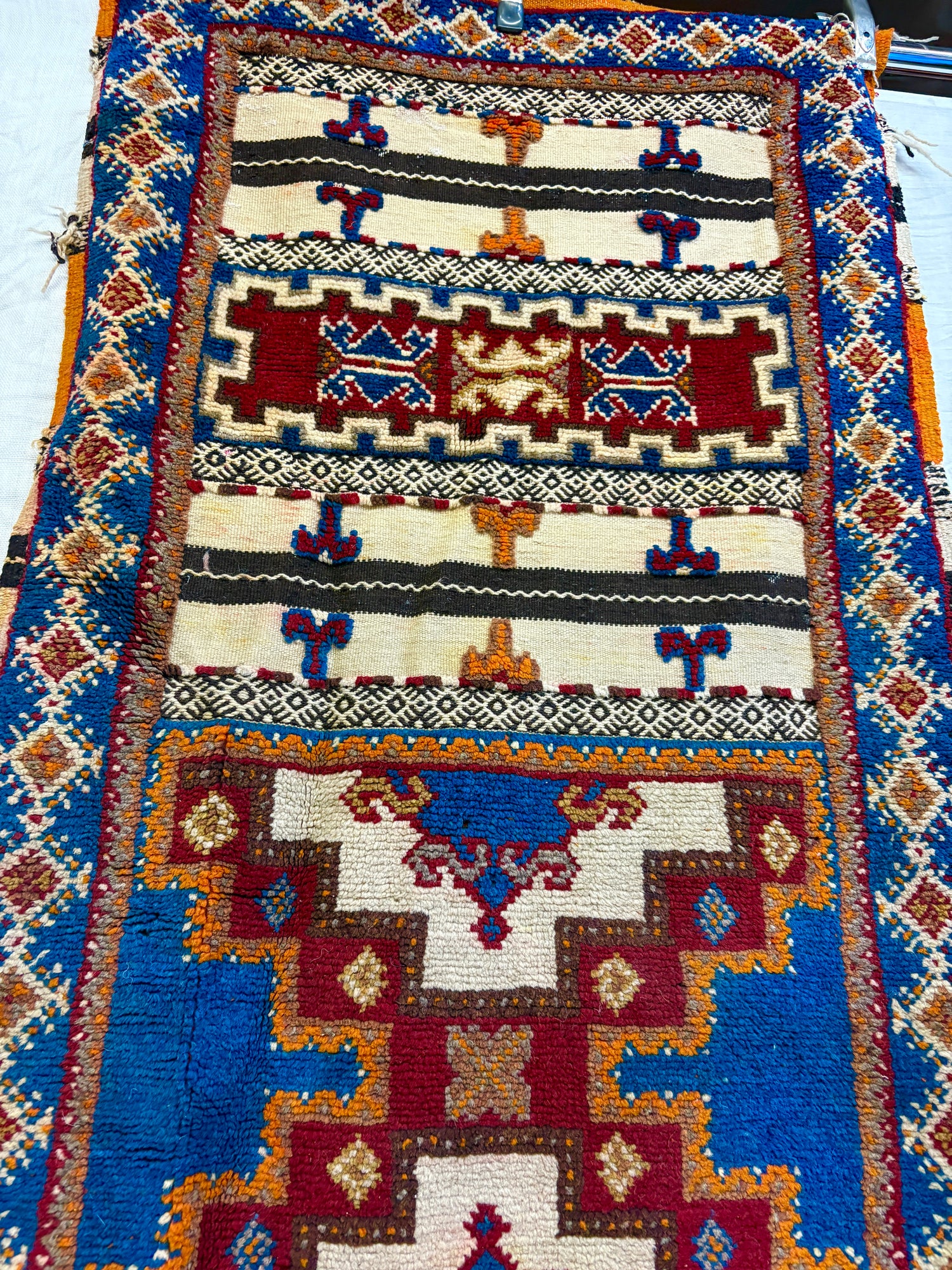 Moroccan Glaoui Runner Tribal Handwoven Wool