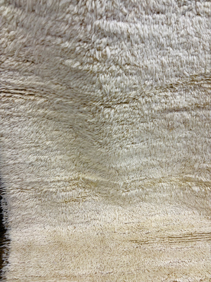 Moroccan Beni Ourain Ivory Handwoven Wool Rug