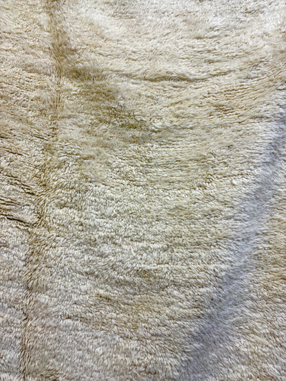 Moroccan Beni Ourain Ivory Handwoven Wool Rug