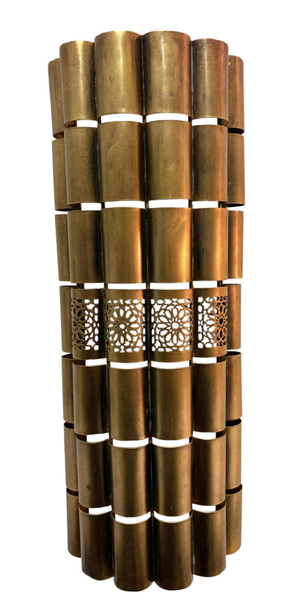 Artisanal Brass Curved Sconce