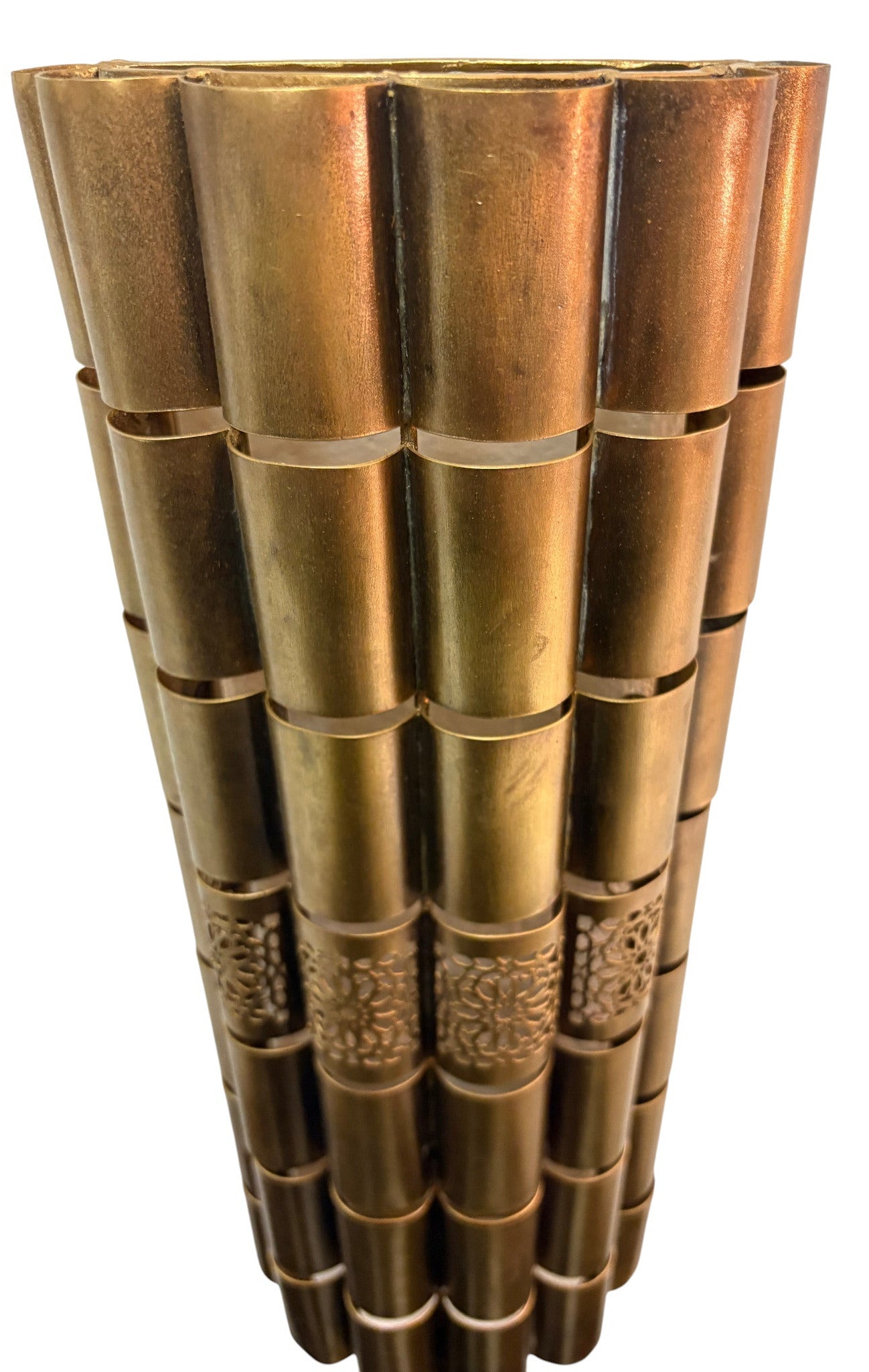 Artisanal Brass Curved Sconce