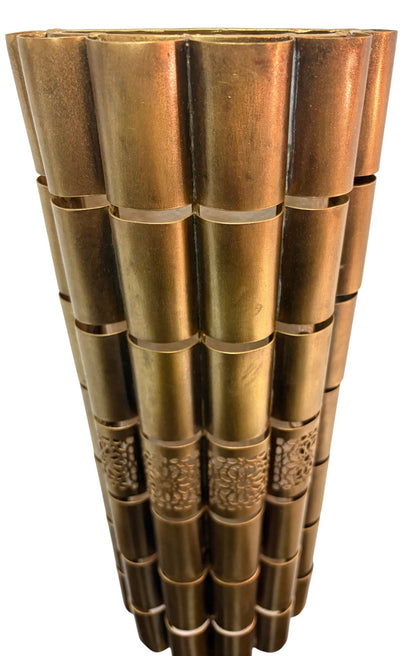 Artisanal Brass Curved Sconce