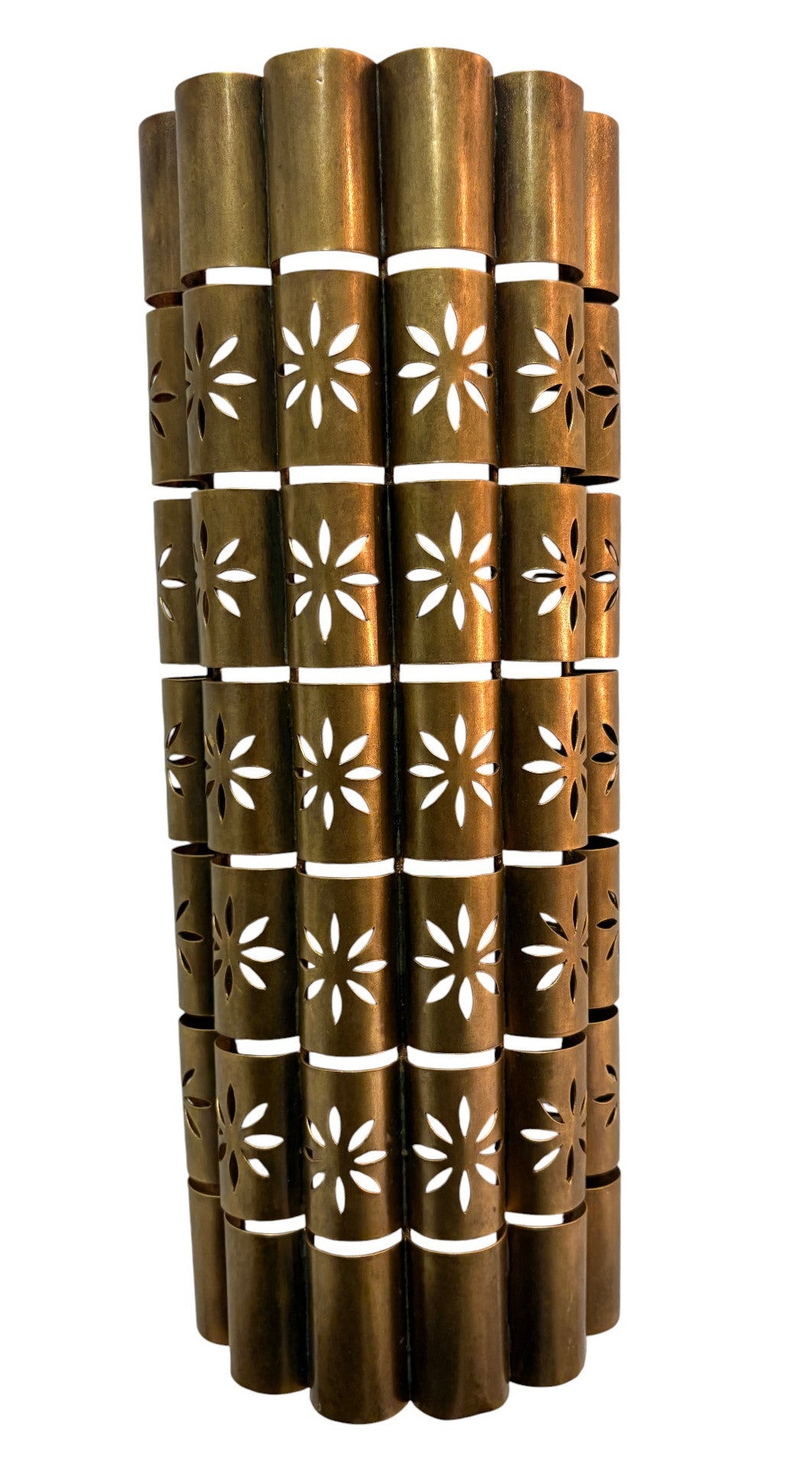 Artisanal Brass Curved Sconce Light Fixture